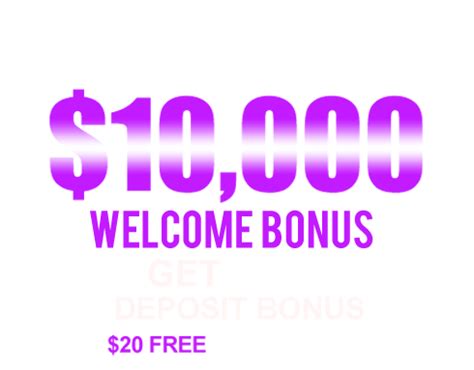 Welcome bonus in casino €10,000 